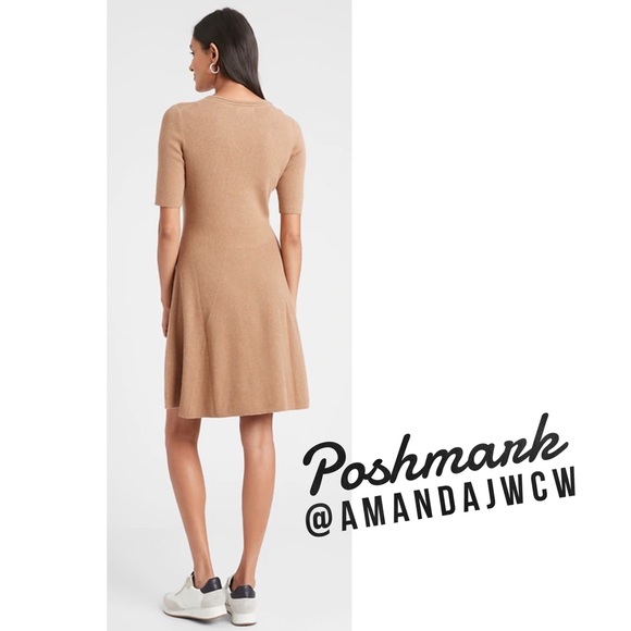 Banana Republic Fit-and-Flare Sweater Dress - NWT! - Picture 7 of 9